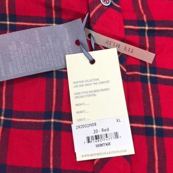 HERITAGE Report Collection Plaid Flannel Shirt - Picture 5 of 6